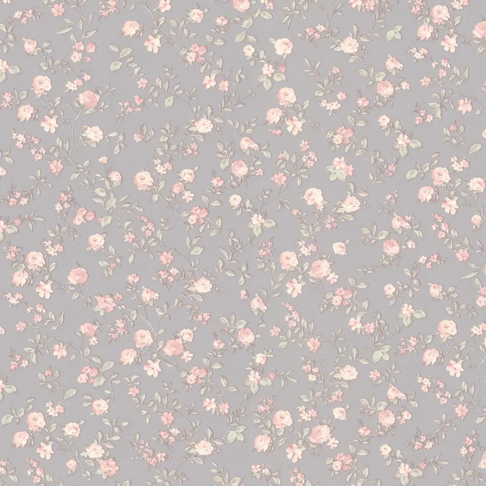 Обои флизелиновые Monte Solaro Floral темно-серые 1.06 м MS9132-23 85309974 STLM-2135197 - Вид №1