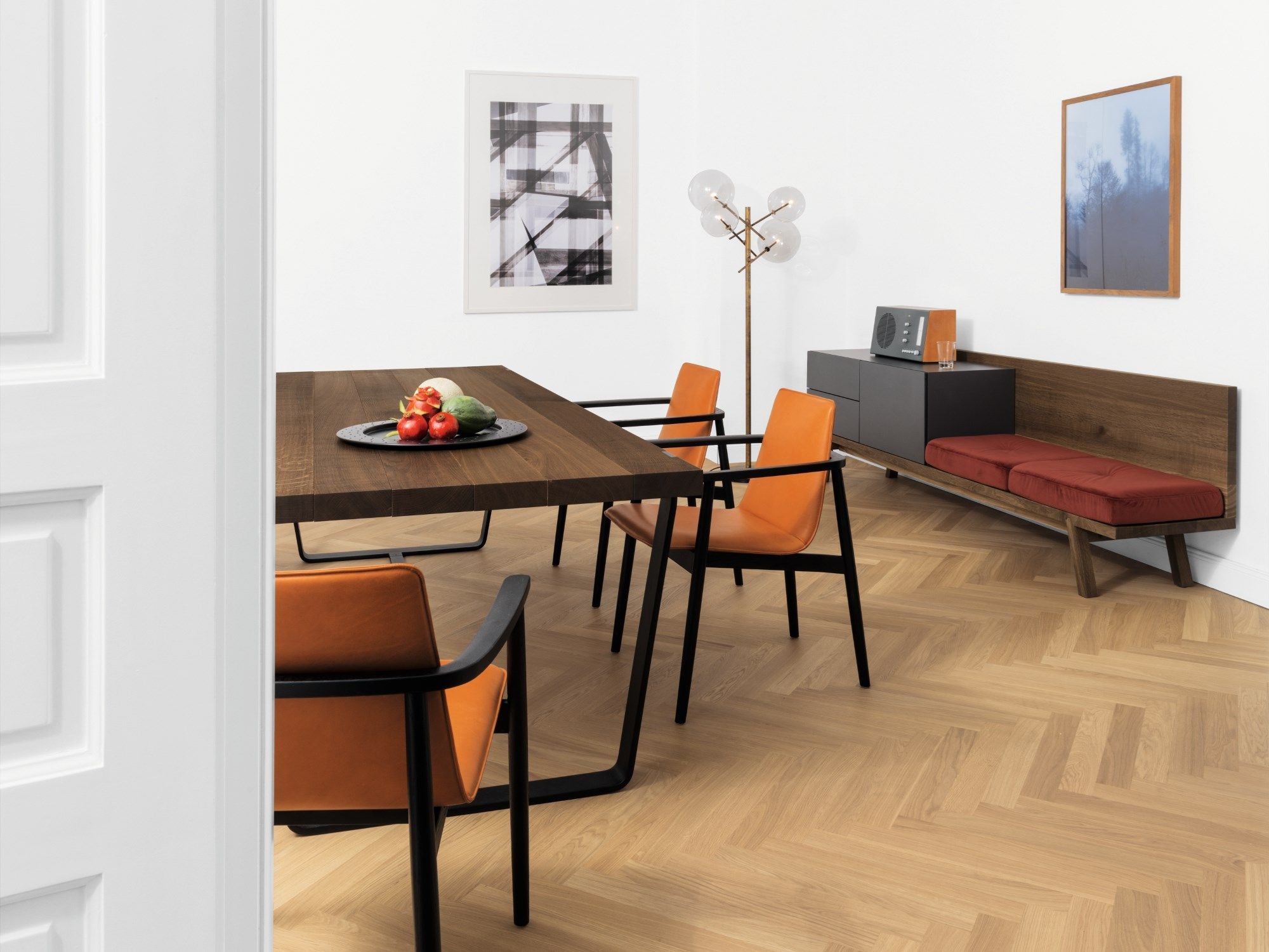 Деревянный прямоугольный обеденный стол JANUA BB 11 CLAMP ARCH-00014964 - Вид №4