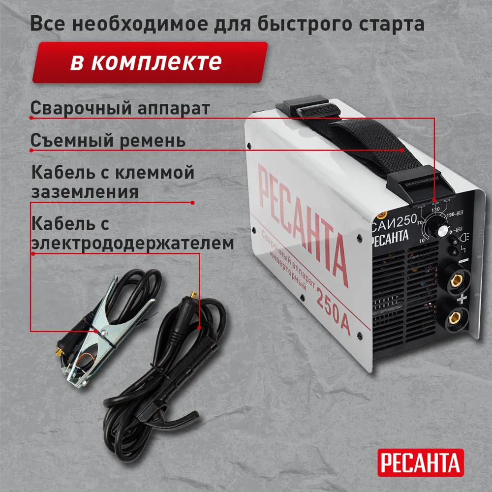 Инверторный сварочный аппарат Ресанта САИ-250 для профессиональных работ 82171963 STLM-0021061 - Вид №17