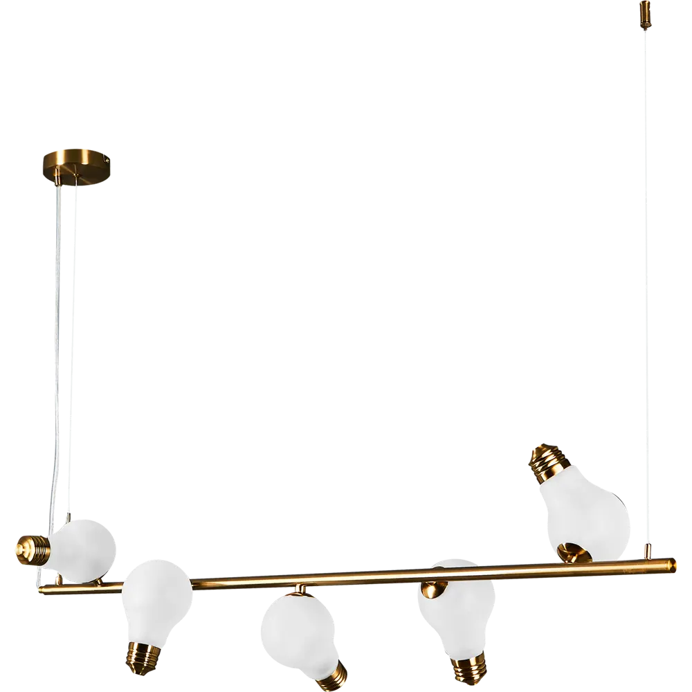 Freya Evidence - подвесная люстра с 5 плафонами в стиле латунь 89390263 STLM-1578547 - Вид №2