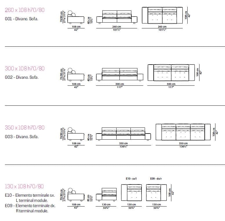 Кожаный модульный диван Baxter Miami Soft ARCH-00053774 - Вид №18