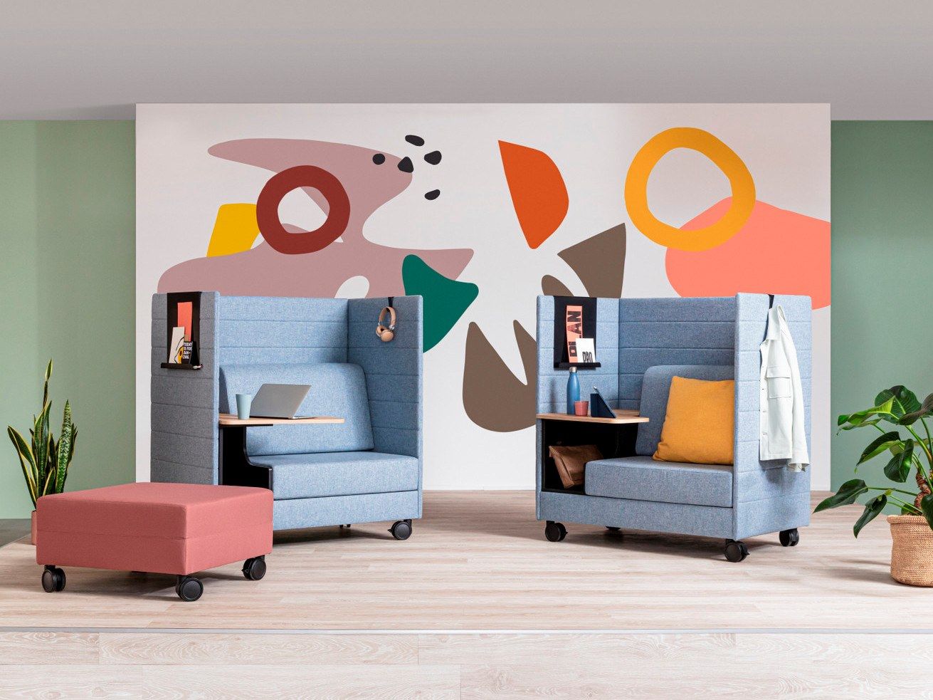 2-местный диван с колесами Dauphin ARCH-00131774 - Вид №1