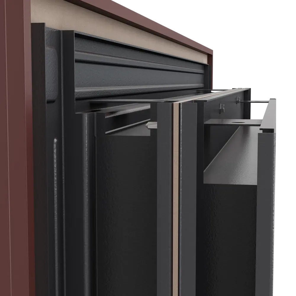 Дверь металлическая Термо РР Стекло, 950 мм, левая, цвет серый TOREX STLM-2129658 - Вид №6