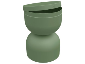 Алюминиевый журнальный столик с отсеком для хранения