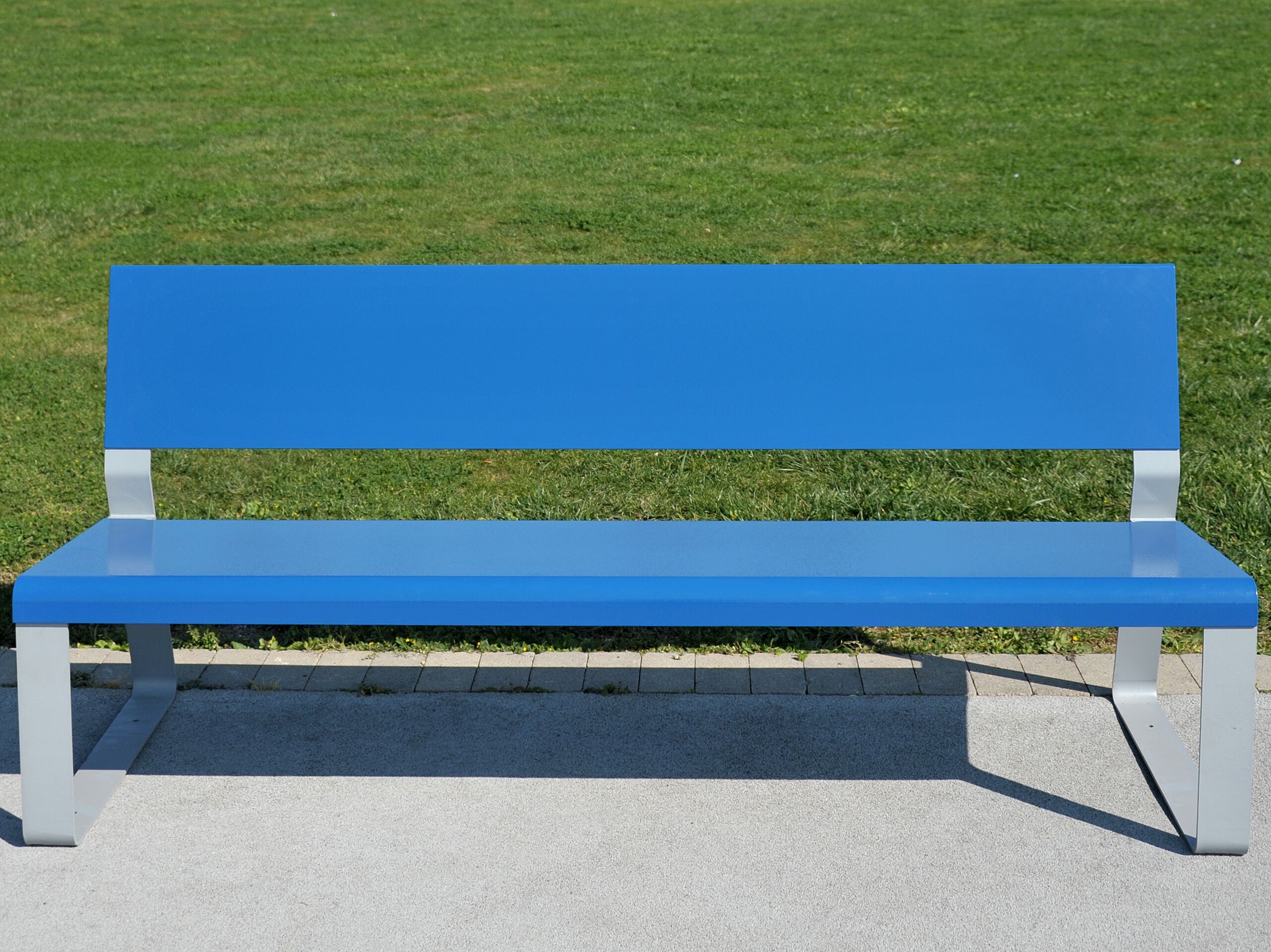 Оцинкованная стальная скамья со спинкой Viscio Urban Design MATKA ARCH-00050896 - Вид №8