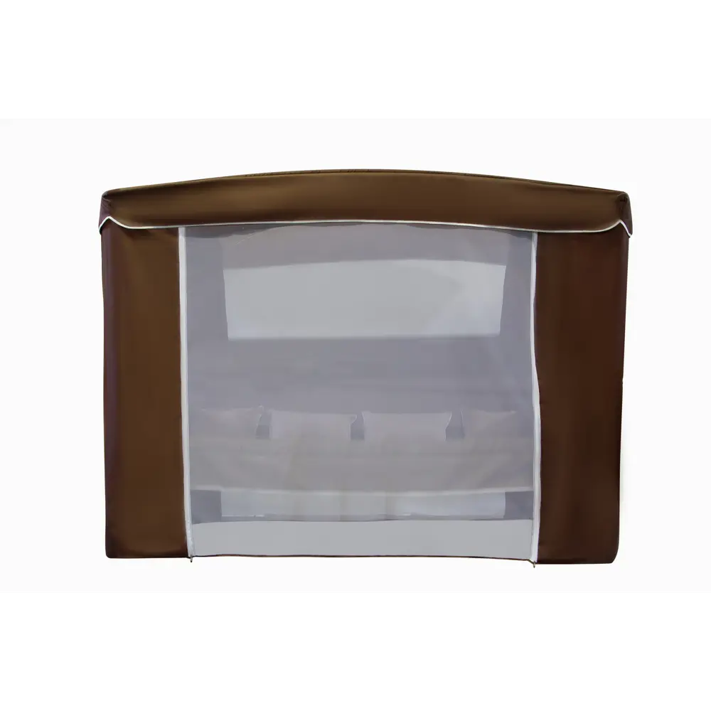 Качели садовые Амстердам 4-х местные до 400 кг коричневый/серый Zalger Garden STLM-2111492 - Вид №3