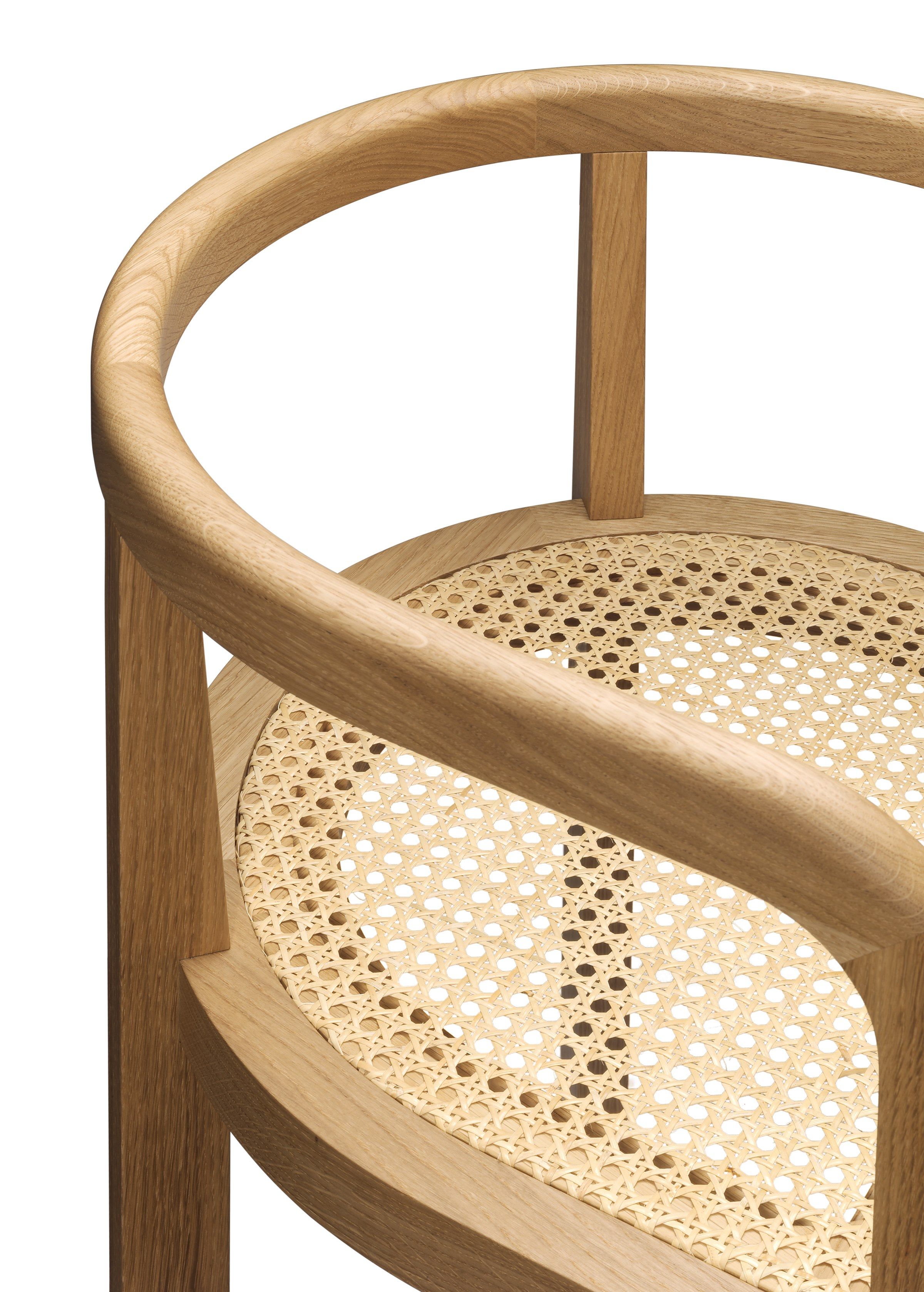 Венский соломенный стул с подлокотниками e15 Herre ARCH-00108995 - Вид №2