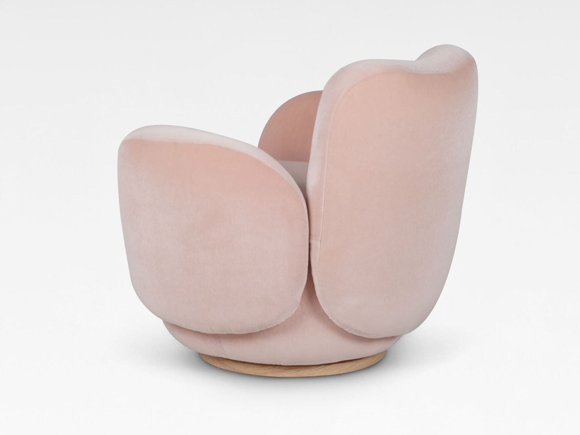 Кресло из мохера с подлокотниками Greenapple Conchula ARCH-00048023 - Вид №2