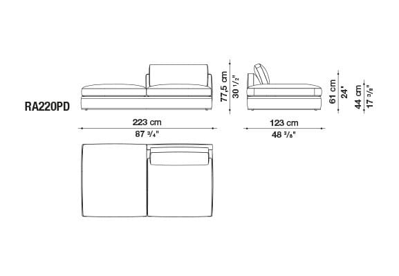 Угловой диван из ткани B&B Italia Ричард ARCH-00040927 - Вид №65