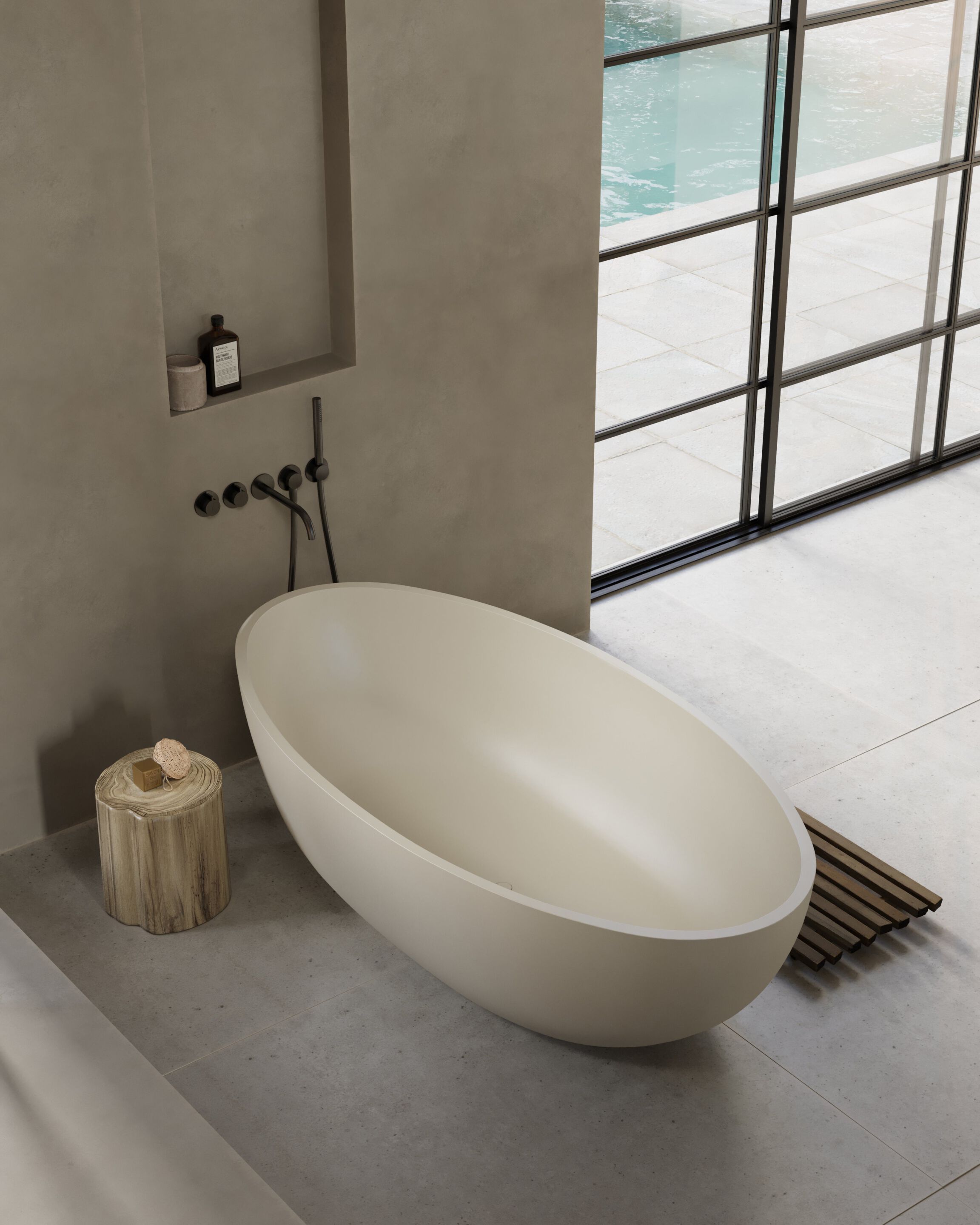 Овальная ванна в центре комнаты COCOON Maison ARCH-00106360 - Вид №3
