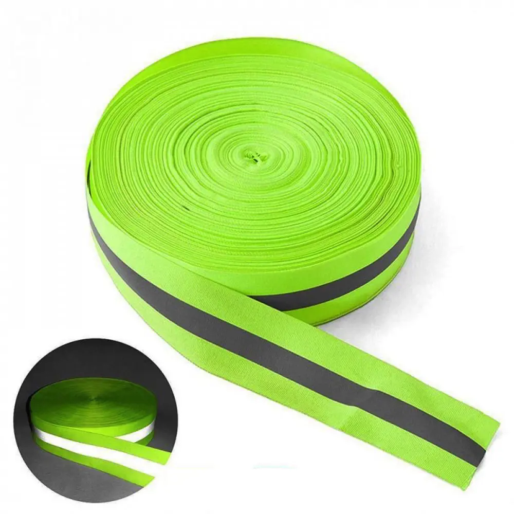 Лента сигнальная Safetystep Reflective fabric tape 50мм х 5м салатовый