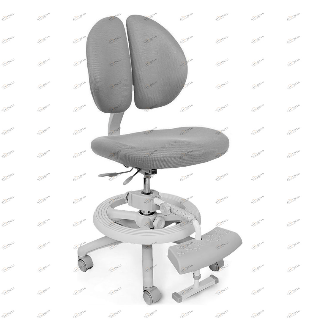 Кресло детское на колесиках серое Duo-Kid Plus MEALUX  00-3947293 Серый Santreyd 