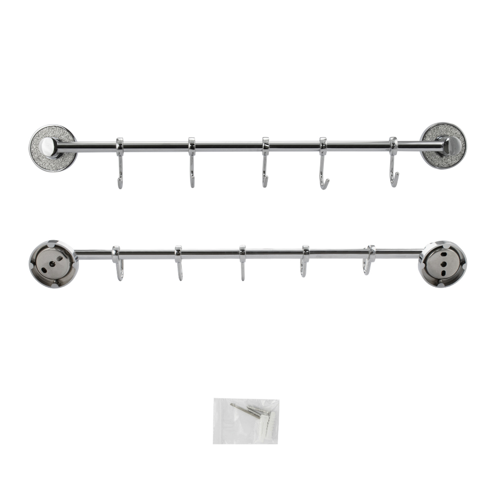 GFmark - Вешалка с пятью крючками, прямая, крепление с АЛМАЗНОЙ КРОШКОЙ, код: 4815  - Вид №4