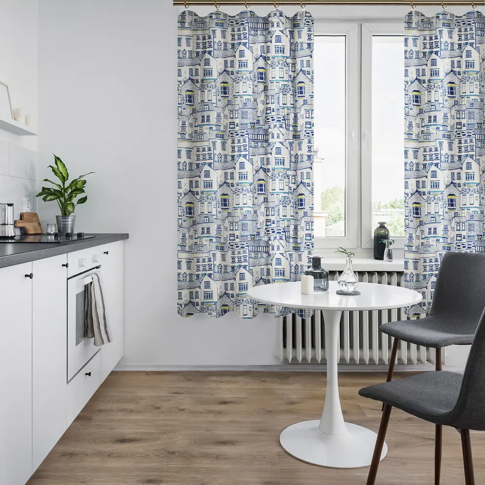 Штора на ленте для кухни «Город» 145x180 см цвет мультиколор LINEN WAY STLM-2121869 - Вид №4