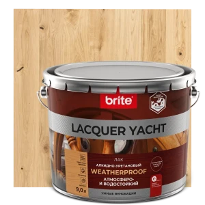 86778581 Лак яхтный Brite Lacquer Yacht 9 л полуматовый STLM-1543450