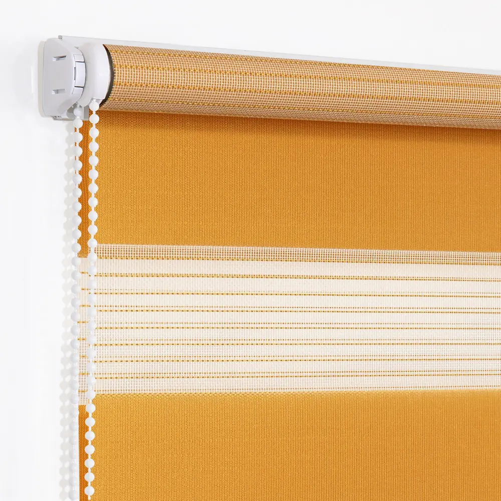 Штора рулонная день-ночь Мелоди 120x190 см охра MIAMOZA STLM-2173114 - Вид №1