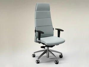 FANTONI Кожаное кресло для руководителя с 5 спицами и подлокотниками Seating system