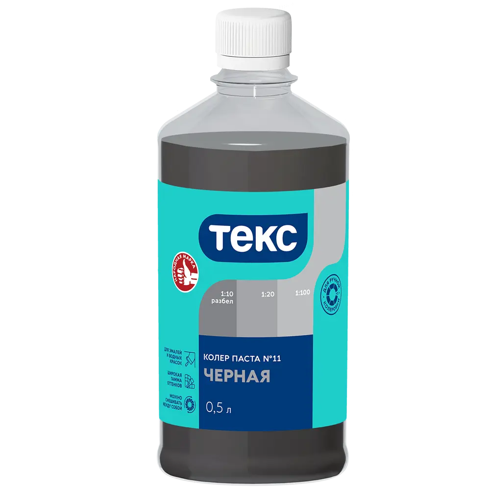 Колер паста Текс Универсал 0.5 л цвет черный STLM-2168958