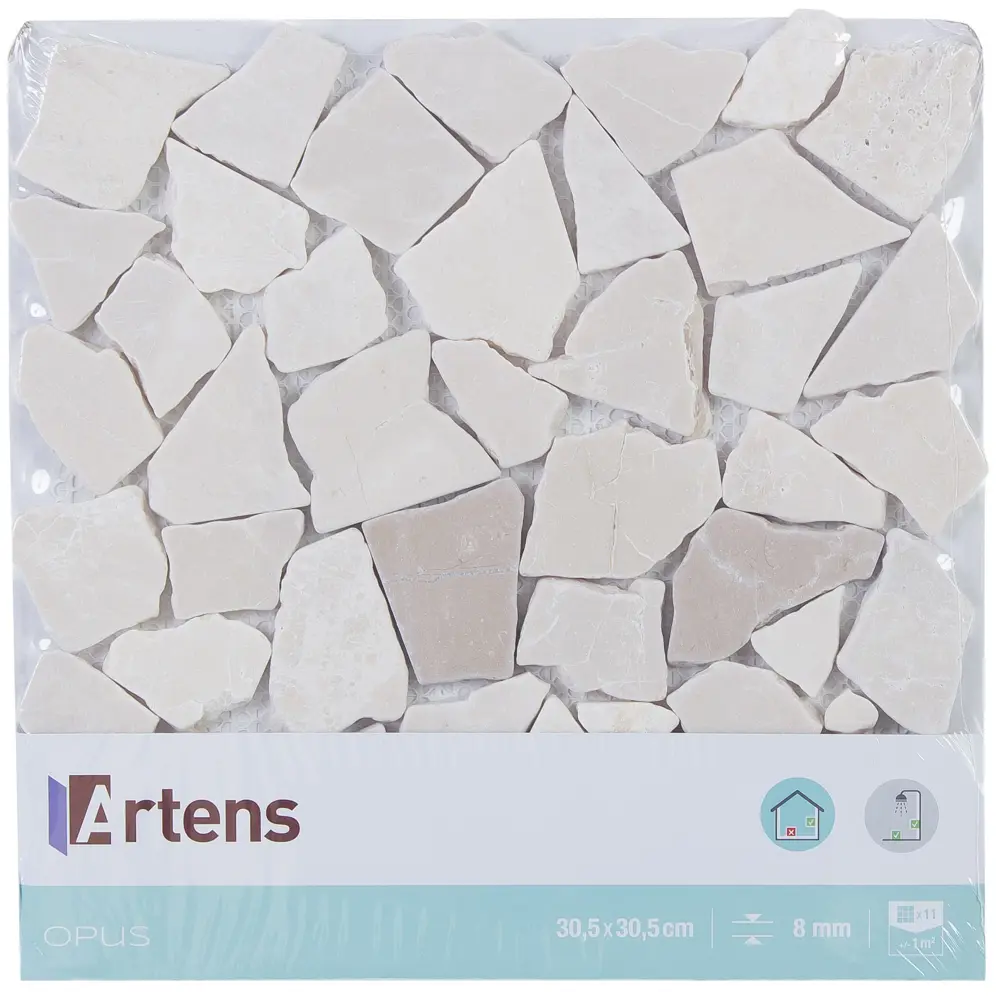 Мозаика мраморная Artens Opux 30.5x30.5 см цвет кремовый STLM-2149408 - Вид №8