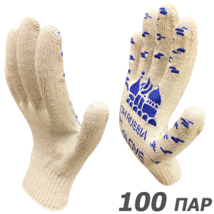 90332580 Перчатки хлопковые FROM RUSSIA WITH GLOVE 2310-FRWG-100-PVC, размер 9 / L, 100 шт STLM-0188483 MASTER-PRO