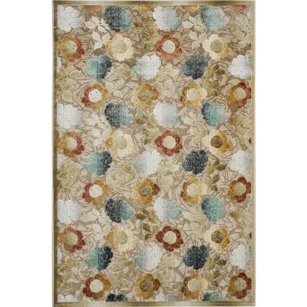 Ковер вискоза Симфония/27Z 120x180 см цвет мультиколор CTIM STLM-2143653 - Вид №1