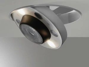 Artemide Круглый полуутопленный точечный светильник из алюминия для подвесных потолков Lot