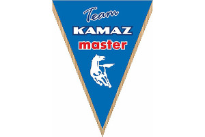 15970279 Треугольный вымпел KAMAZ Master фон голубой S05101034 SKYWAY