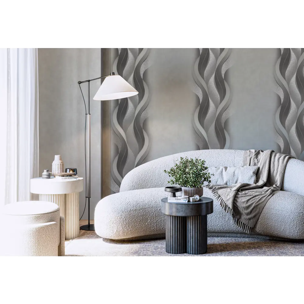Флизелиновые обои Vog Collection Vilnis серые 1.06 м 89425046 STLM-1570555 - Вид №3