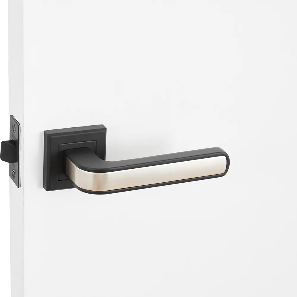 Дверные ручки Edson 360-Z01, без запирания, цвет черный STLM-2153728 - Вид №5