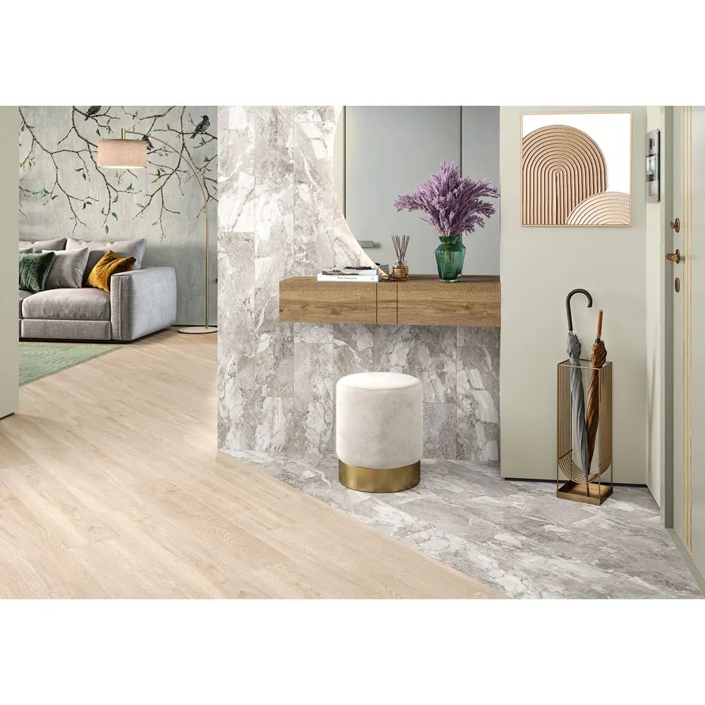 Глазурованный керамогранит Alma Ceramica Landstone 40 20x90 см 1.62 м² матовый цвет бежевый STLM-2055451