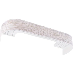 Карниз трехрядный составной Эдельвейс 300 пластик цвет бежевый