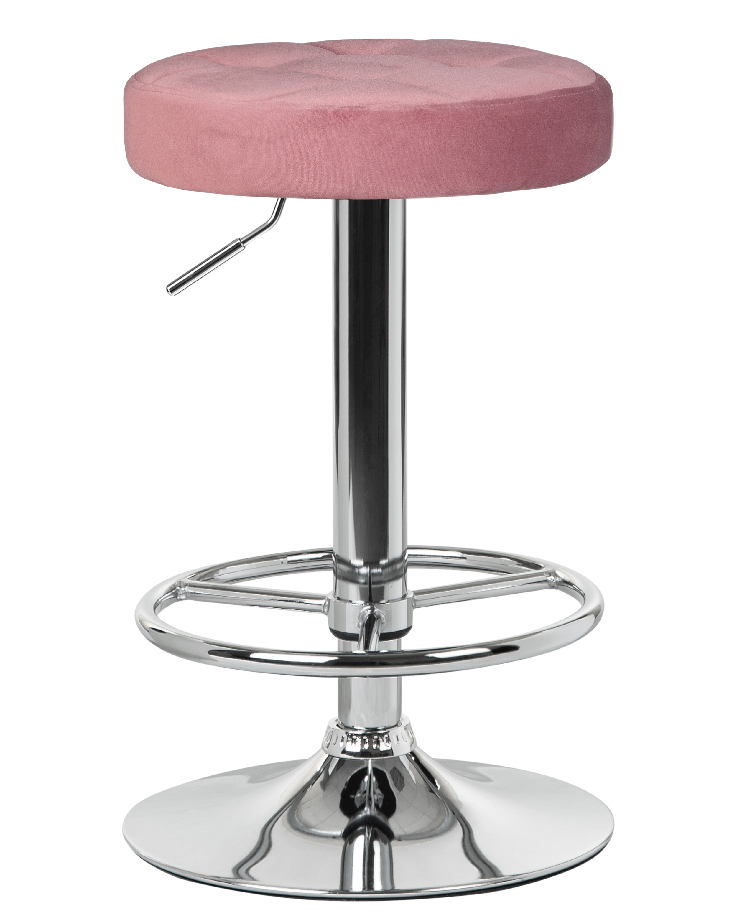 93715014 Барный стул Bruno LM 36х83х36см велюр цвет розовый STLM-0552828 DOBRIN
