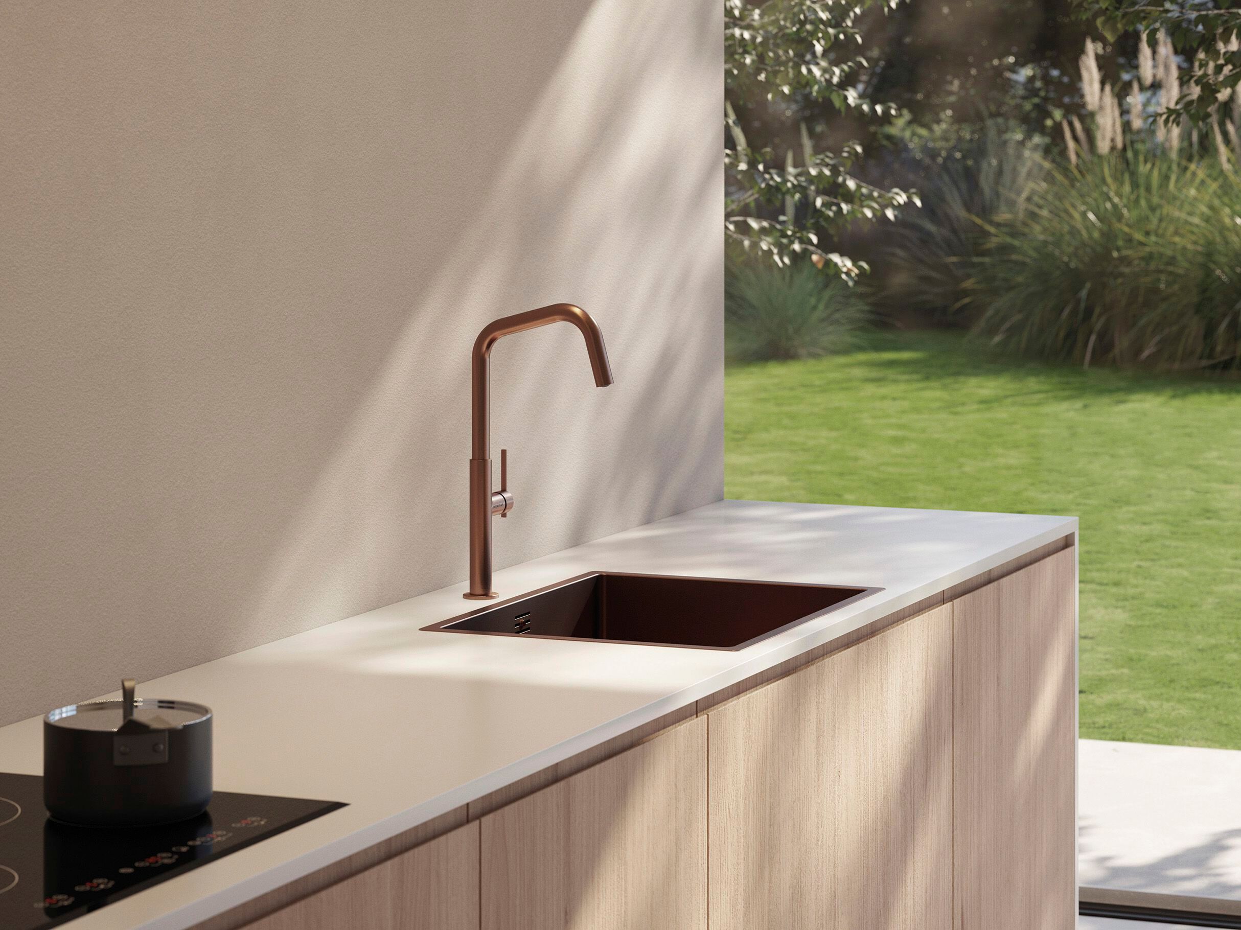 Однорычажный смеситель для кухни с поворотным изливом GUGLIELMI RUBINETTERIE Траверс ARCH-00009399 - Вид №1