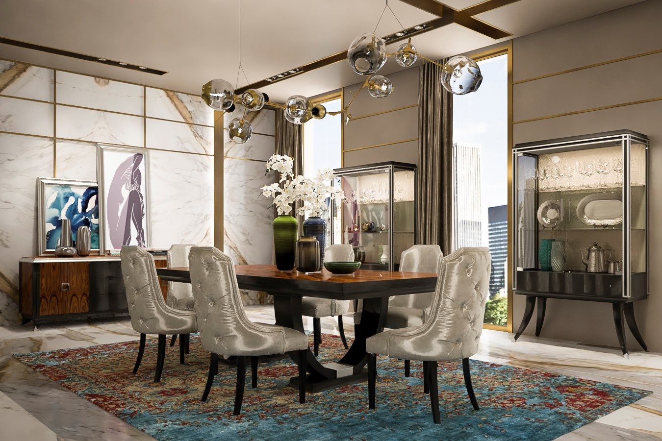 Тканевый стул capitonné GUERRA VANNI Оскар ARCH-00127579 - Вид №2