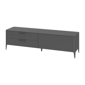 91313461 Тумба под телевизор Ellipse furniture Type 198x55x51 см МДФ цвет темно-серый STLM-1487917