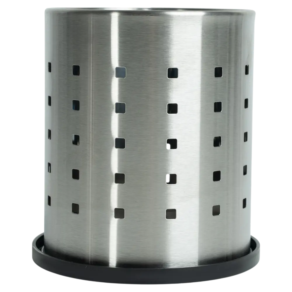 89422298 Лоток для столовых приборов 1 отсек Two Dolfins 12х11х13.5 см металл цвет серый STLM-1577980 - Вид №1