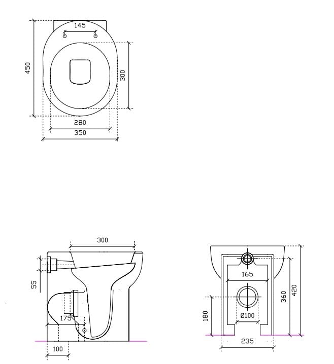 Керамический туалет Galassia M2 ARCH-00075154 - Вид №2