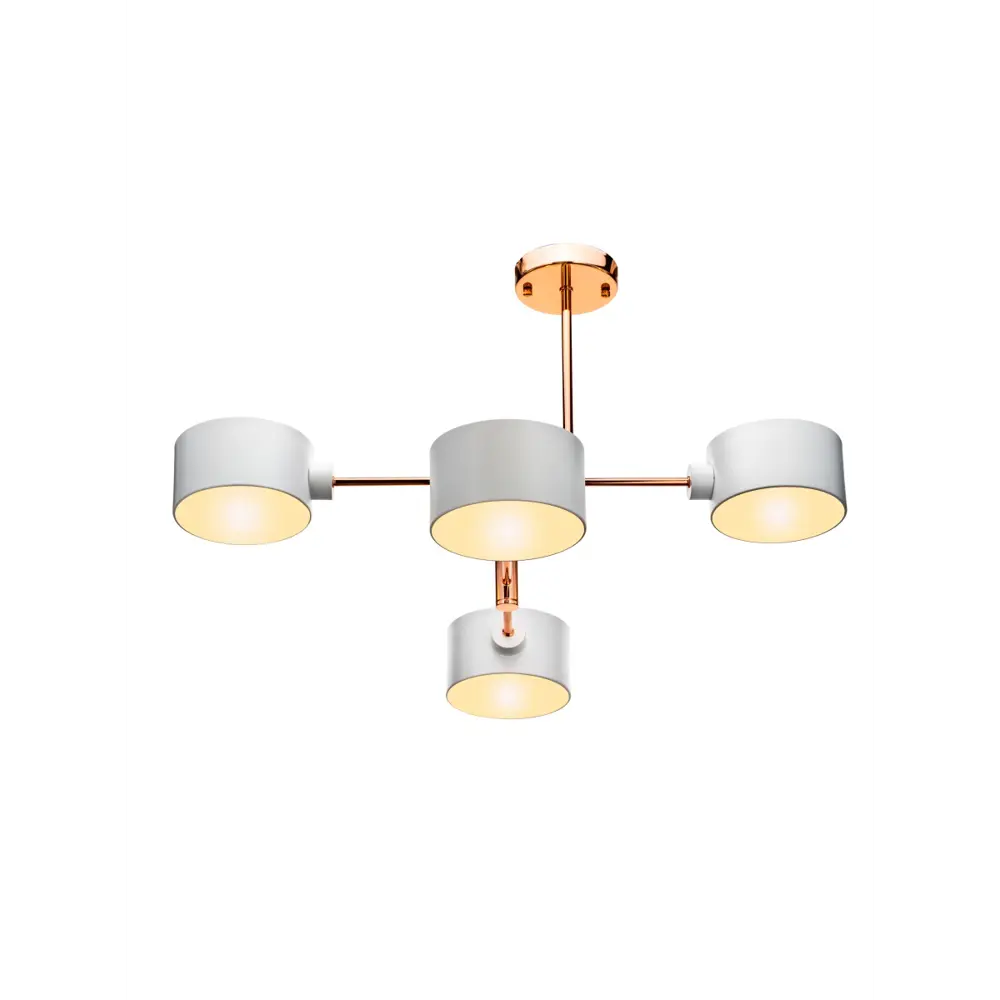 Люстра на штанге Lamplandia Fantom White L1220-4, 4 лампы, 15 м², цвет белый STLM-2135036 - Вид №1