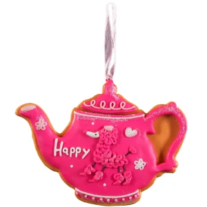 Новогоднее украшение Erich Krause Decor Пряничный чайник 10.5x10 см цвет розовый 84985832 STLM-2049157