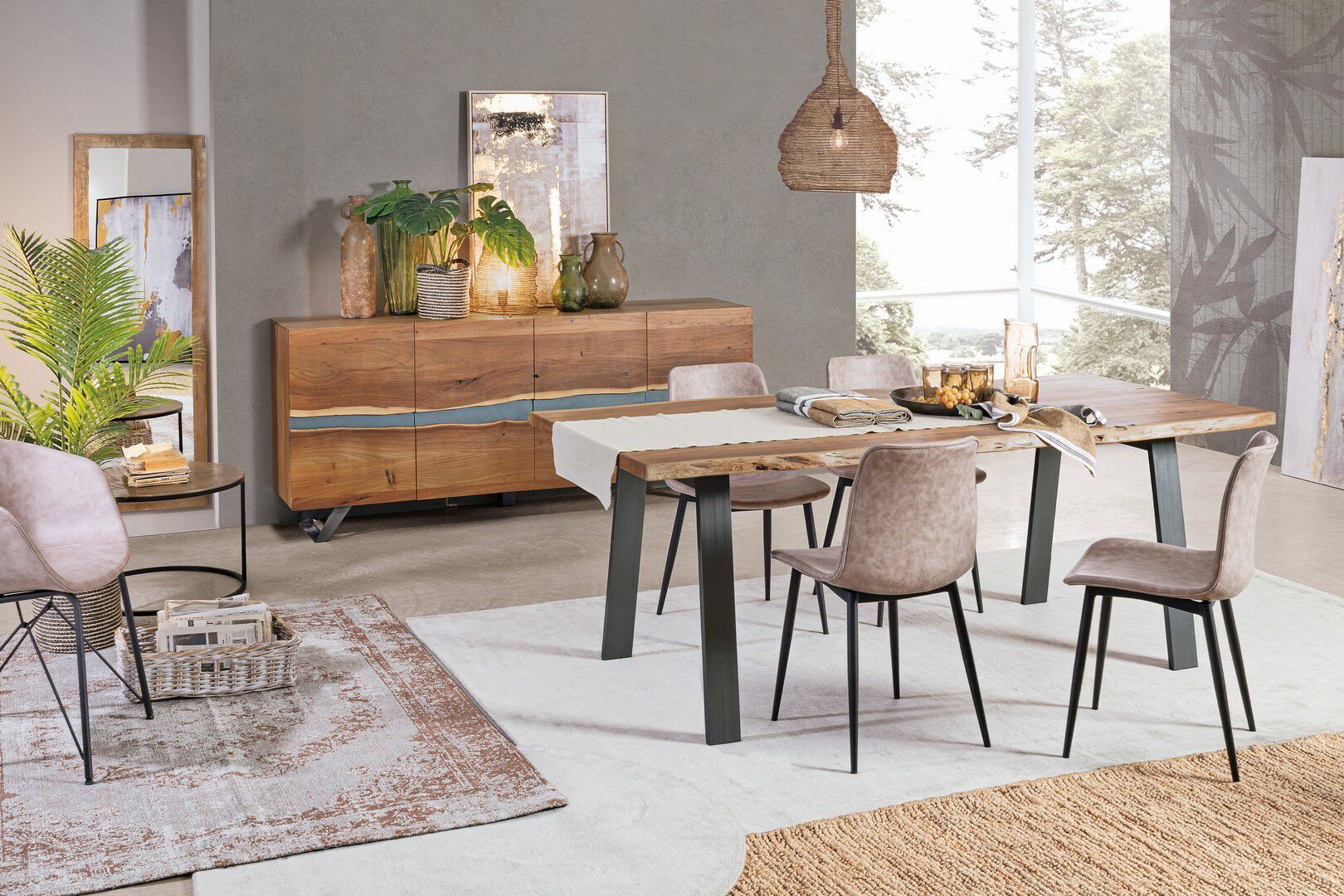 Прямоугольный стол из акации BIZZOTTO Aron ARCH-00152133 - Вид №5