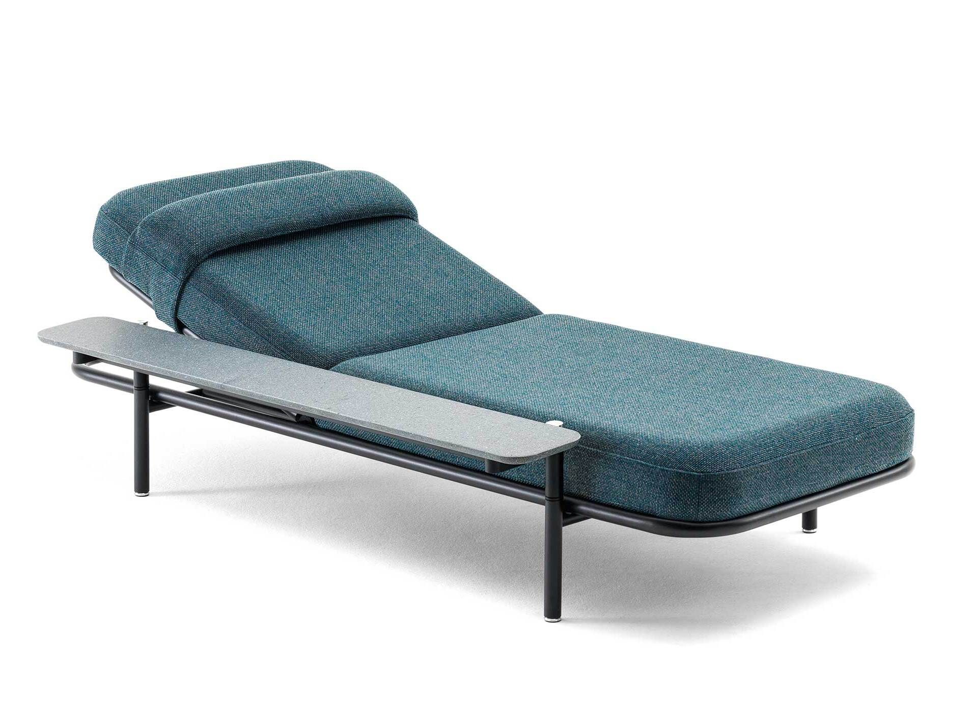 Садовая кровать с откидной спинкой из ткани BertO SNOOP ARCH-00054132