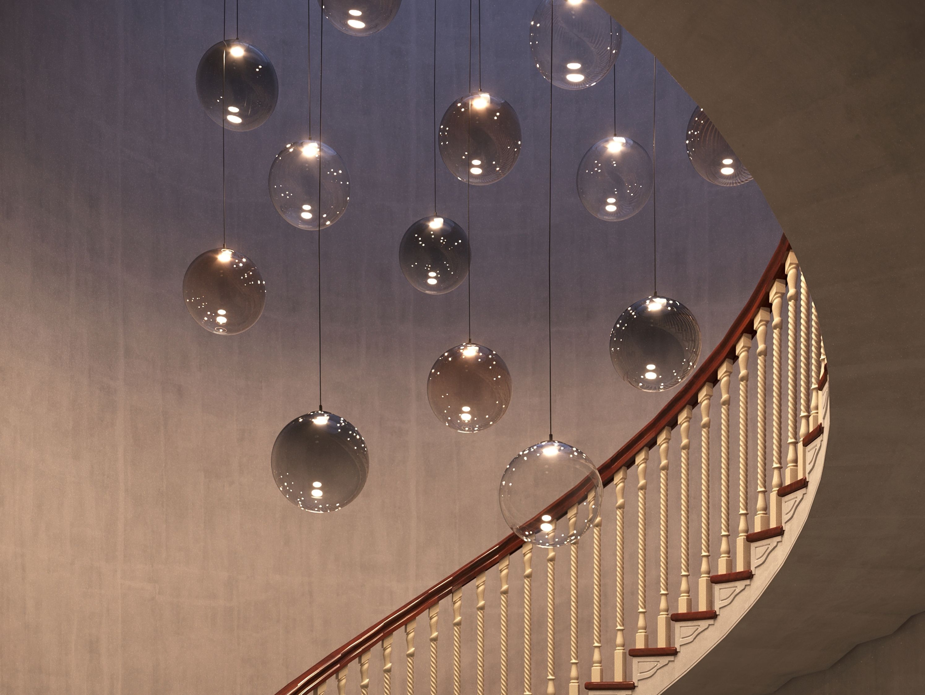 Выдувное стекло светодиодный подвесной светильник Cangini & Tucci Pit ARCH-00052128