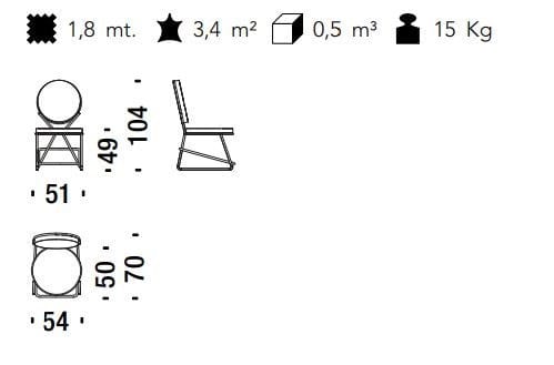 Мягкий медальон стул MOROSO Double Zero ARCH-00048737 - Вид №10