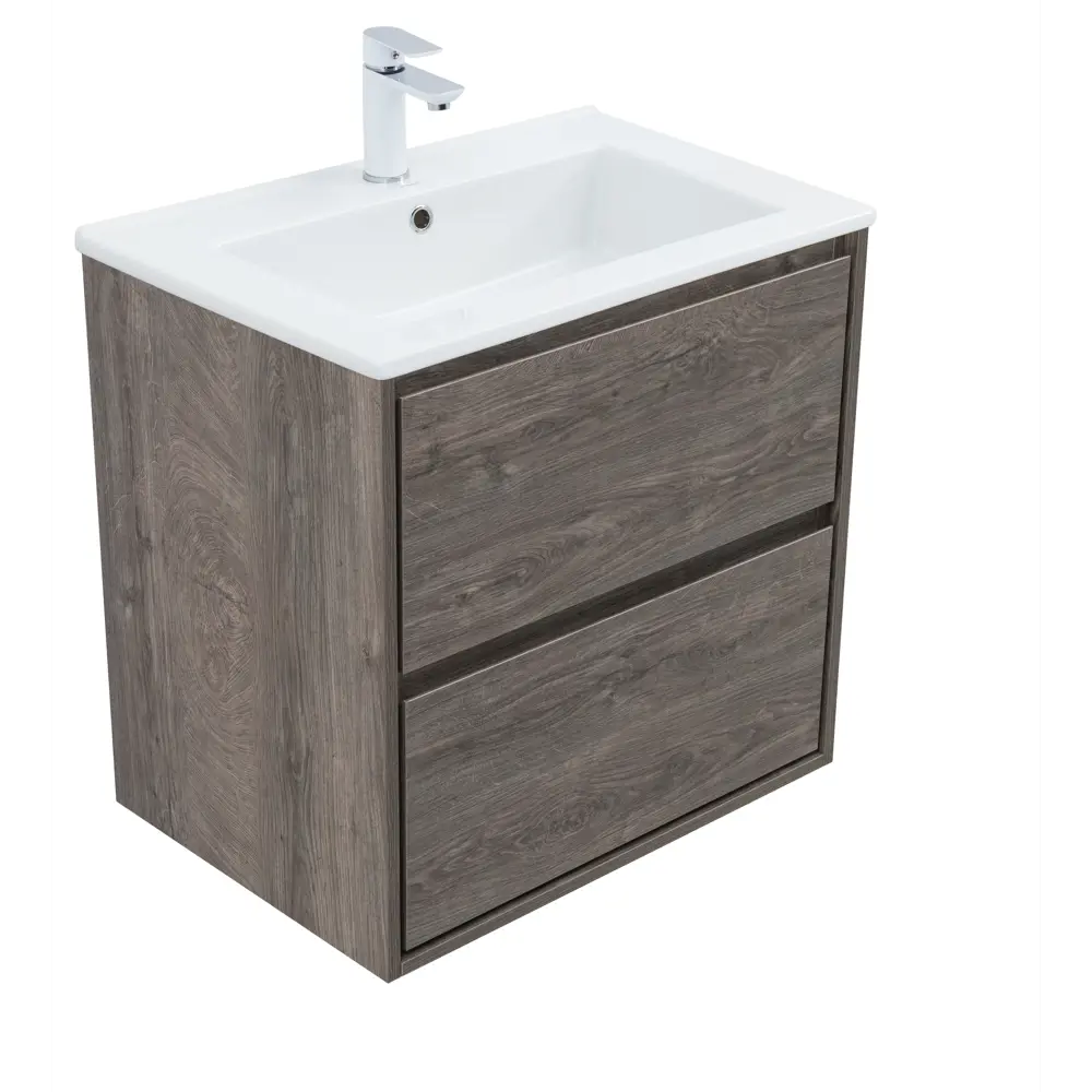 Тумба под раковину KONSENSA Мокка 2.0 подвесная 65 см цвет серый дуб STLM-2120893 - Вид №7