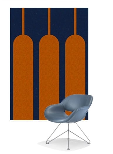 Акустическая панель Slalom ДИЗАЙН ФОРМЫ ИЗ ВОЙЛОКА ARCH-00006636 - Вид №1