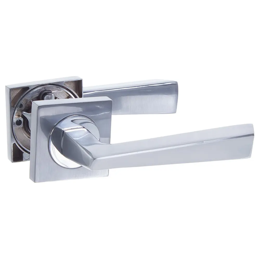Дверная ручка Inspire «SQ Beam», без запирания, комплект, цвет хром STLM-2149474 - Вид №1