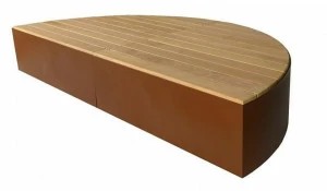 Euroform W Изогнутая деревянная скамья  1750