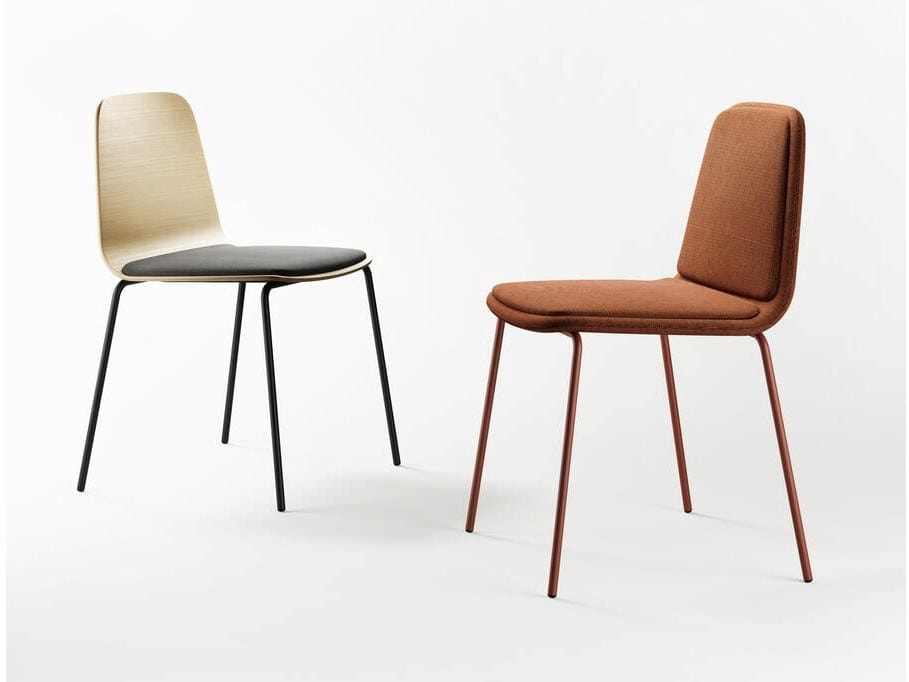 Деревянный стул с мягким сиденьем TREKU Bisell ARCH-00072366 - Вид №1