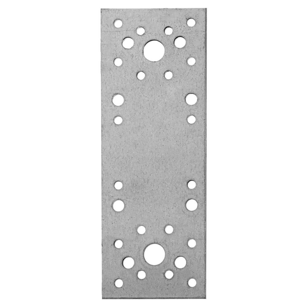 Пластина крепежная 130х53х2 мм, оцинкованная сталь КРЕПКО-НАКРЕПКО STLM-2096661 - Вид №1