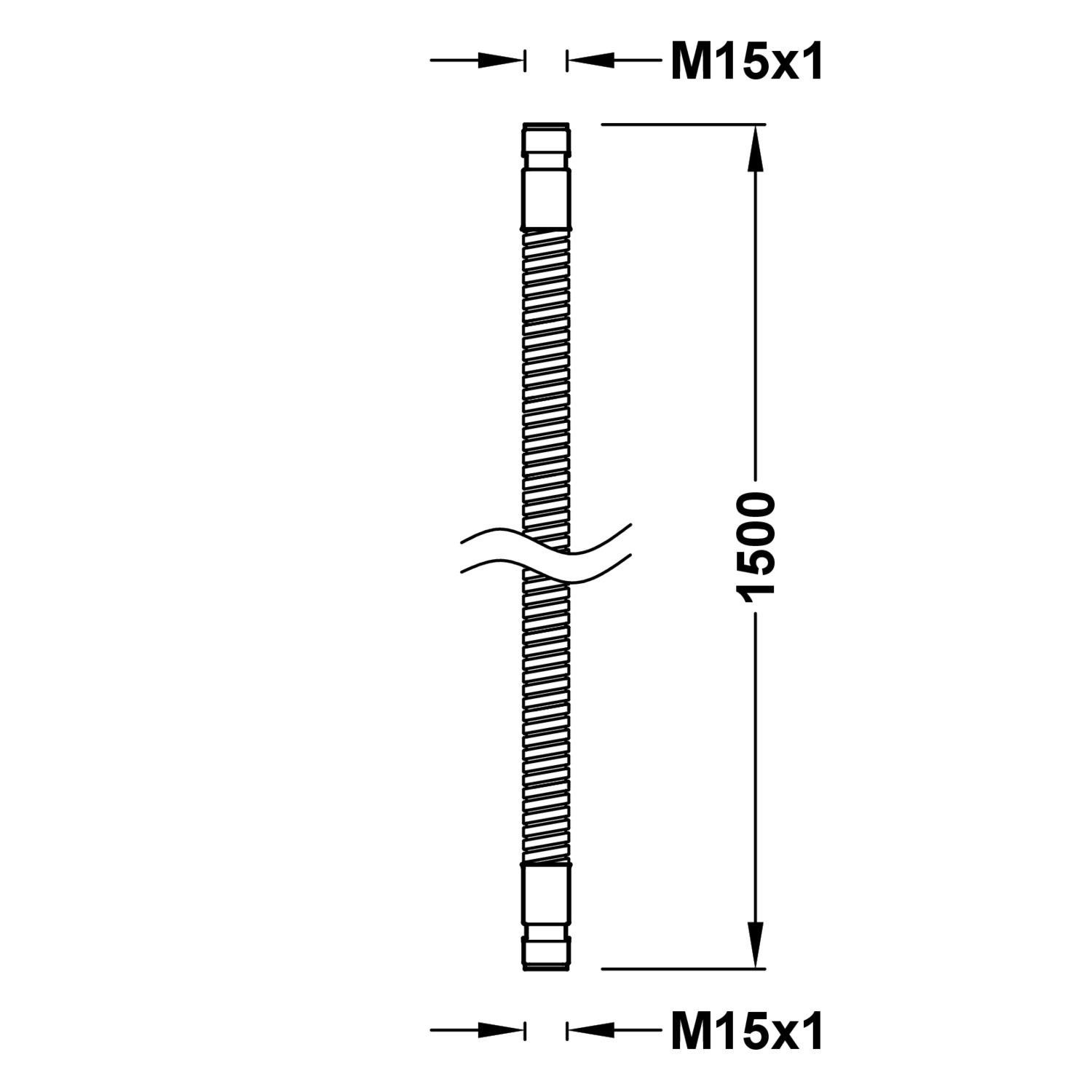 Металлический шланг-9134731051 TRES RICAMBI - Вид №1